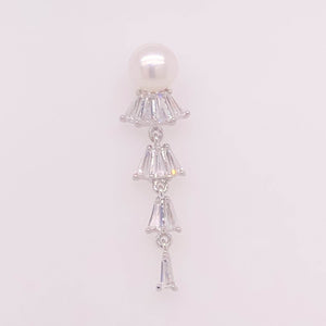 Cultured Freshwater Pearl (4.5-5mm), Mini Skirt Stud Earrings - Anna Wang New York 